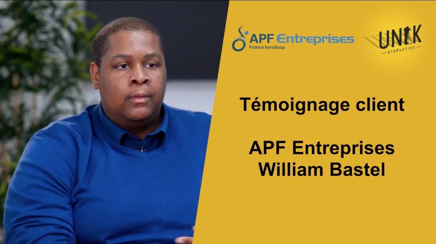 Témoignage client en vidéo de notre client APF Entreprises :